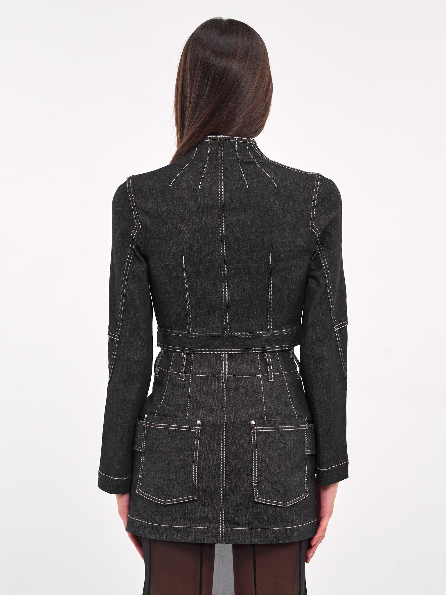 Retro Cropped Denim Jacket (JK07C1BL900-BLACK)