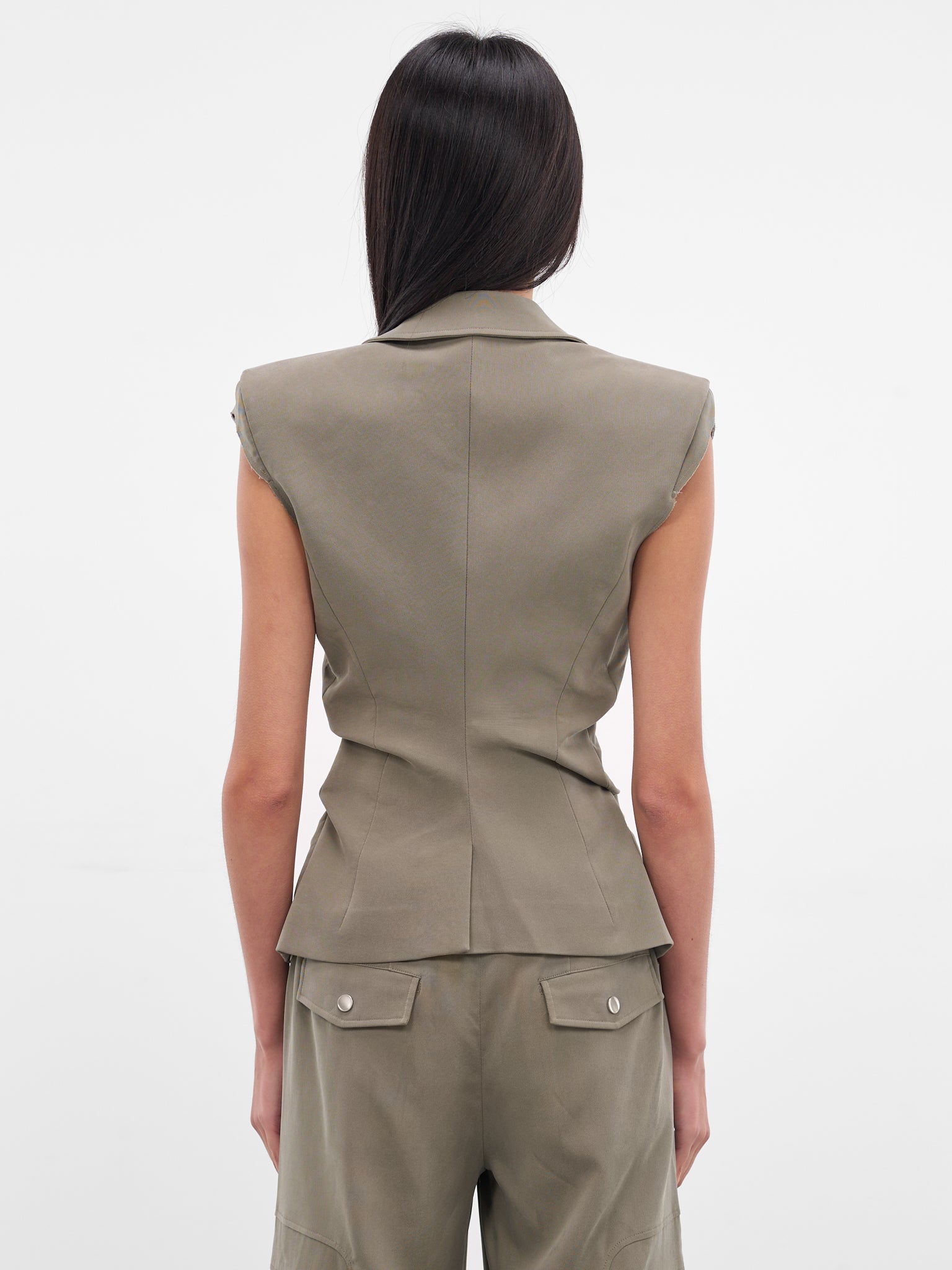 Gray Tailored Blazer Vest (JK15C2GR570-GR70-BEAN-PASTE)