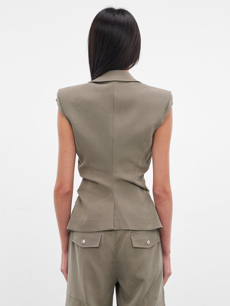 Gray Tailored Blazer Vest (JK15C2GR570-GR70-BEAN-PASTE)