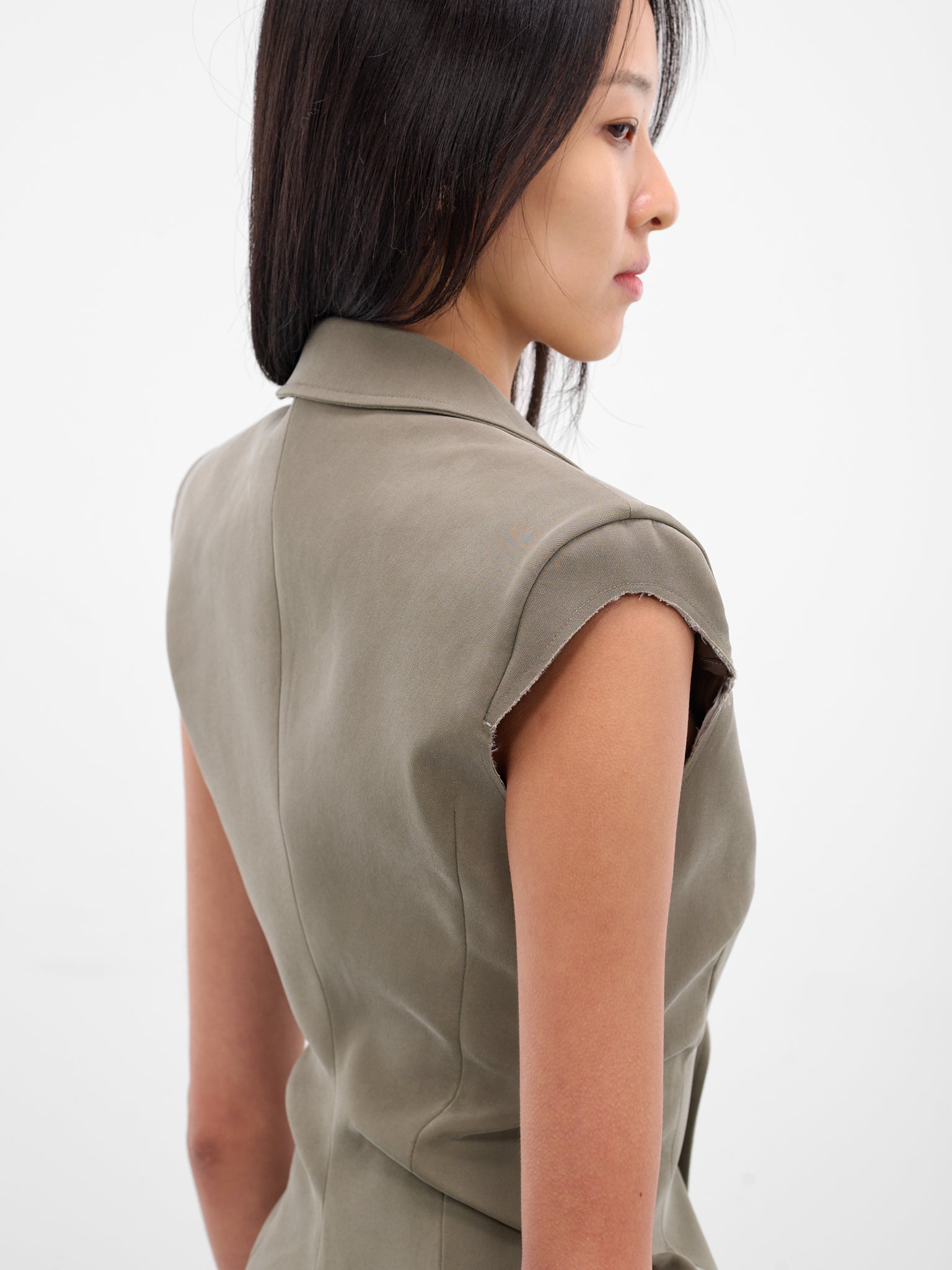 Gray Tailored Blazer Vest (JK15C2GR570-GR70-BEAN-PASTE)