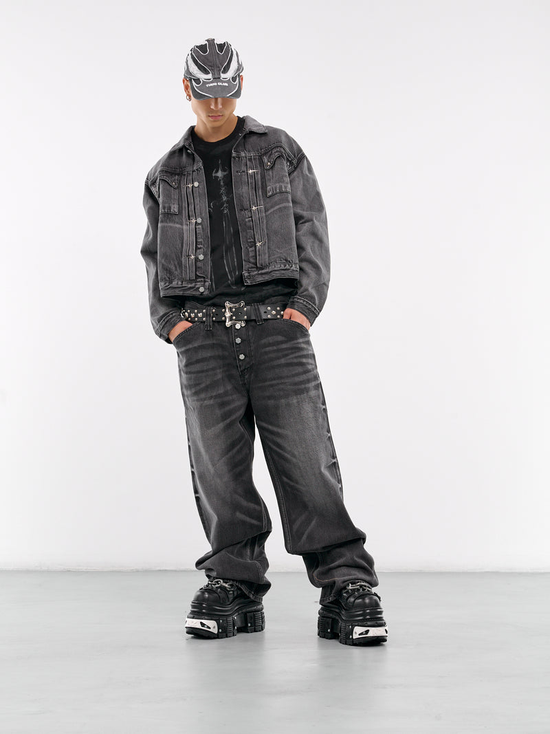 Claw Denim Jacket (JK2402-BLACK)