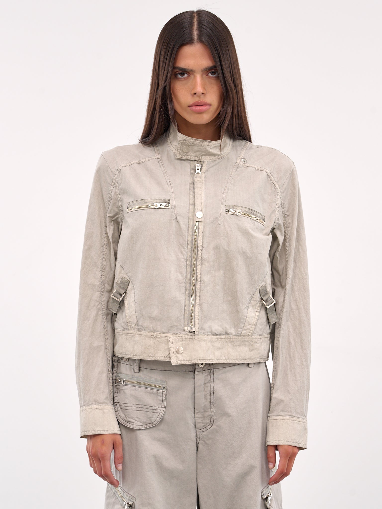 HYEIN SEO Dyed Moto Jacket | H.Lorenzo - front