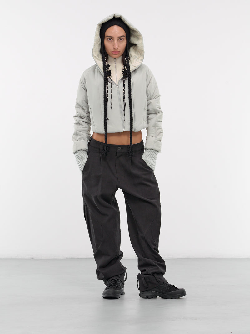 Padded Crop Jacket & Gloves (JK7FG-FRENCH-GREY)