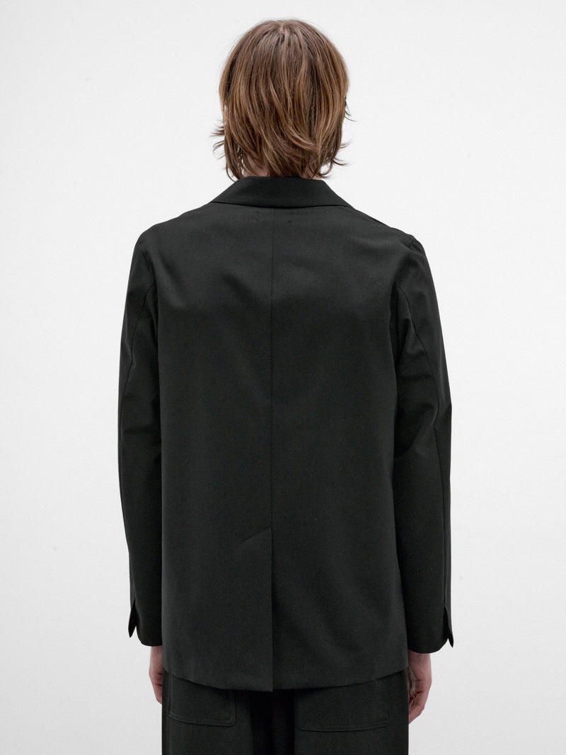 Black Wool Tropical Tailored Jacket (JKAGGM0700-BLACK)