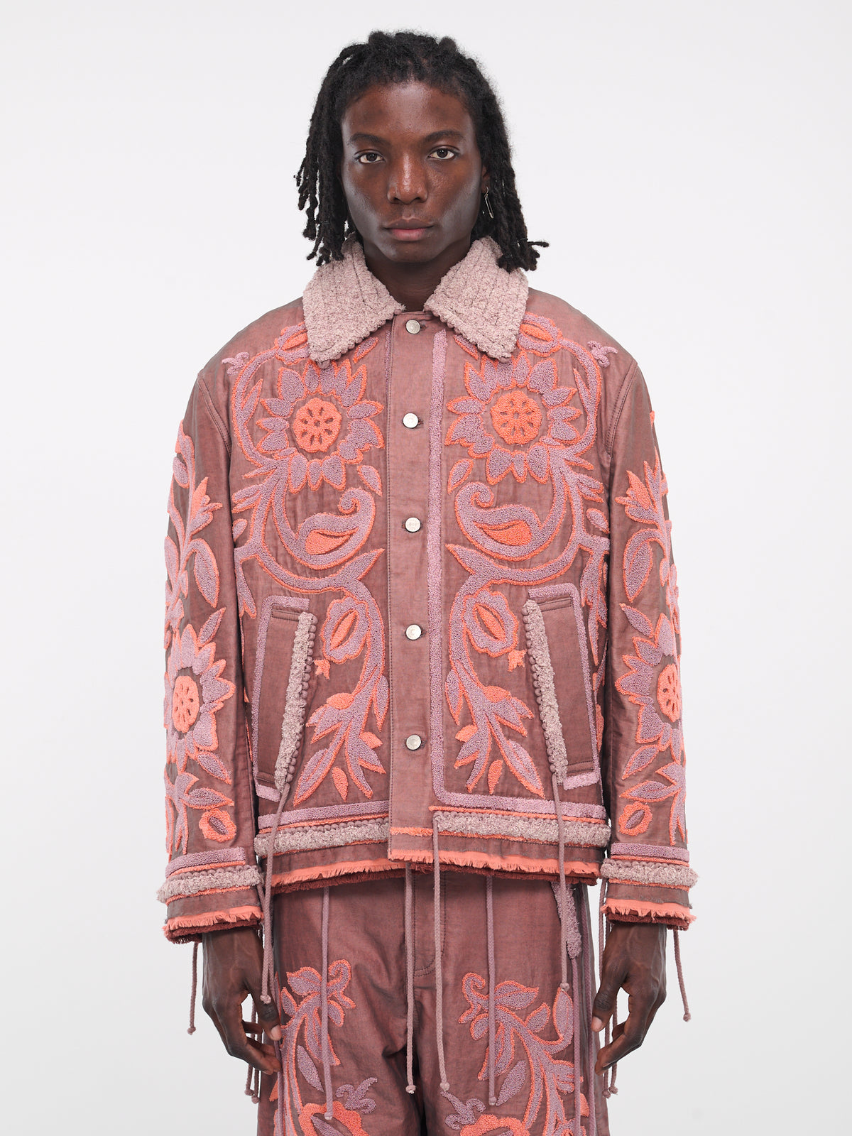 Terry Floral Jacket (JKT53-BRICK)