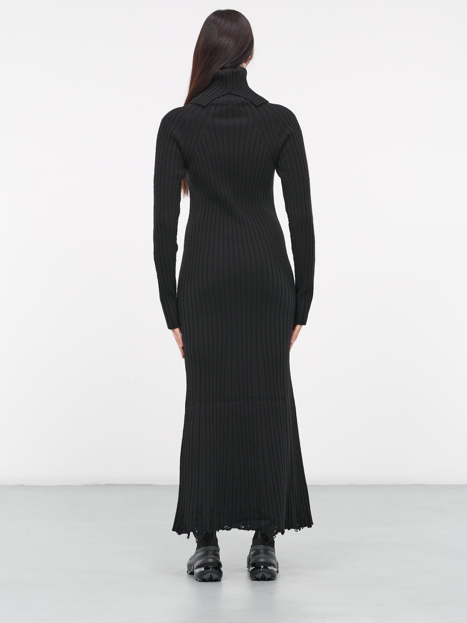 Distressed Rib Knit Dress (JL-N020-051-BLACK) Distressed Rib Knit Dress (JL-N020-051-BLACK)