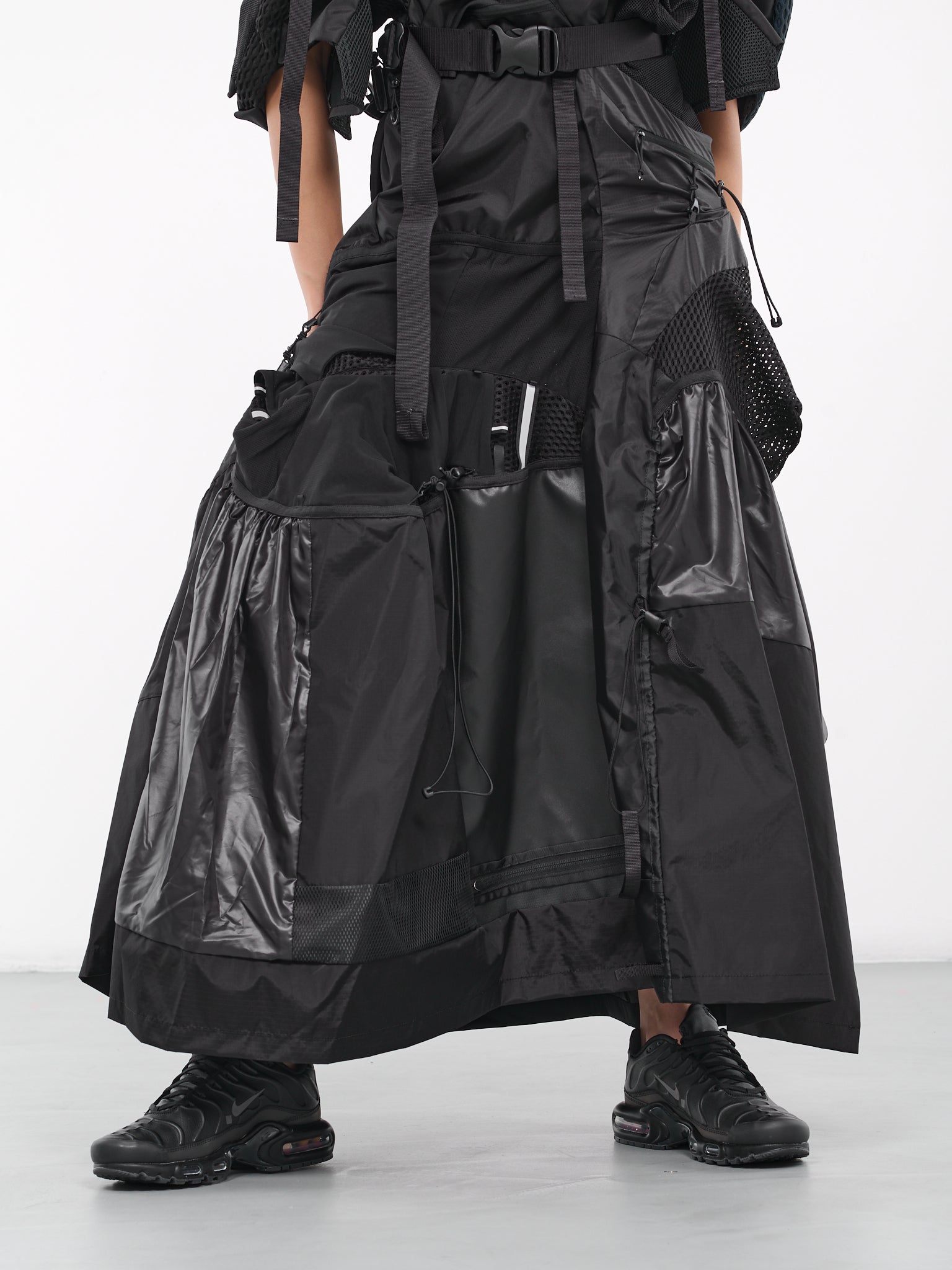 Paneled Drawcord Dress (JL-O004-051-BLACK)