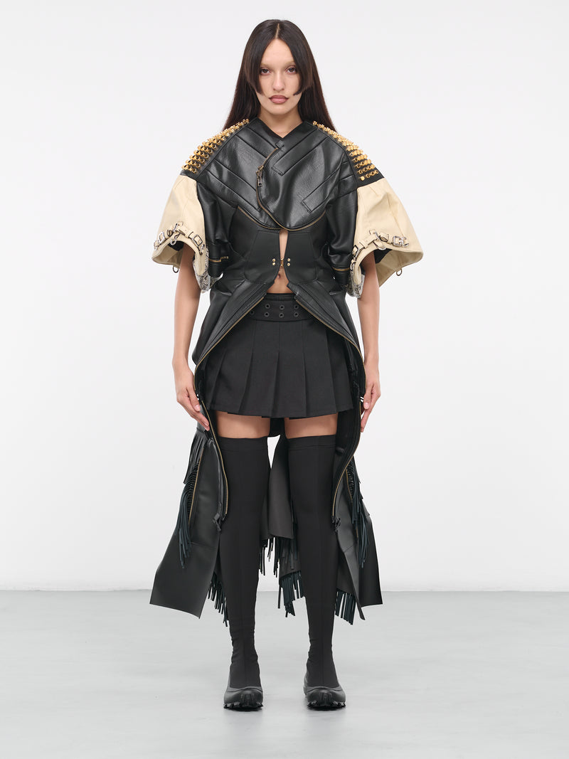 Faux Leather Coat (JL-C009-051-BLACK)