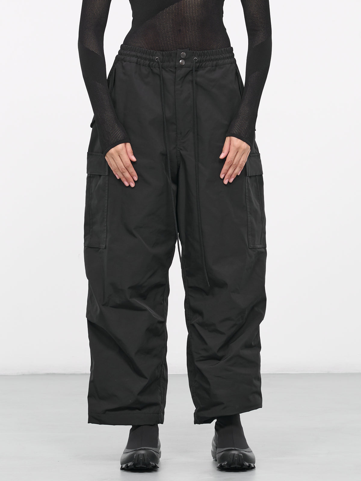 Elasticated Cargo Pants (JL-P001-051-BLACK)