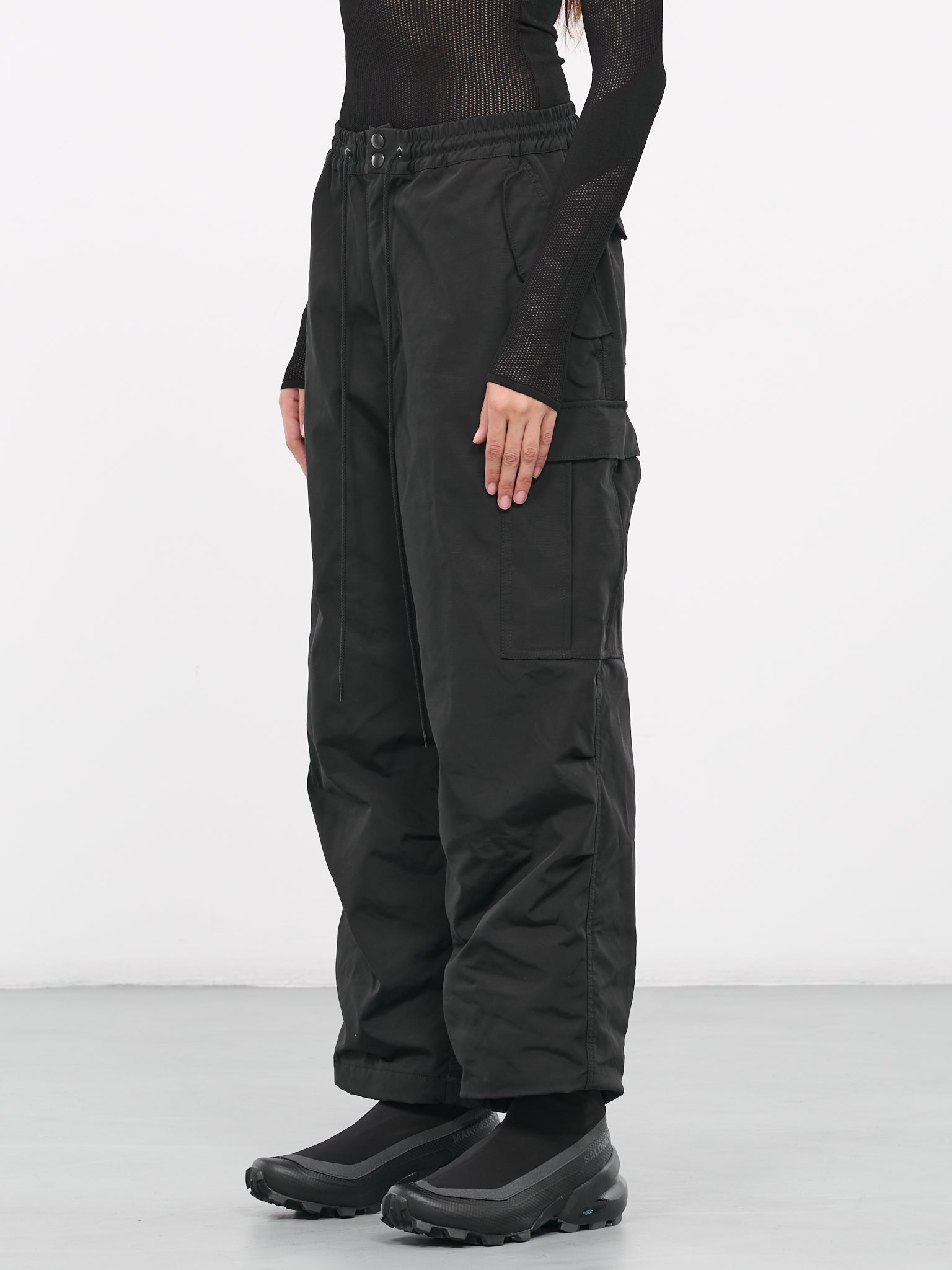 Elasticated Cargo Pants (JL-P001-051-BLACK)