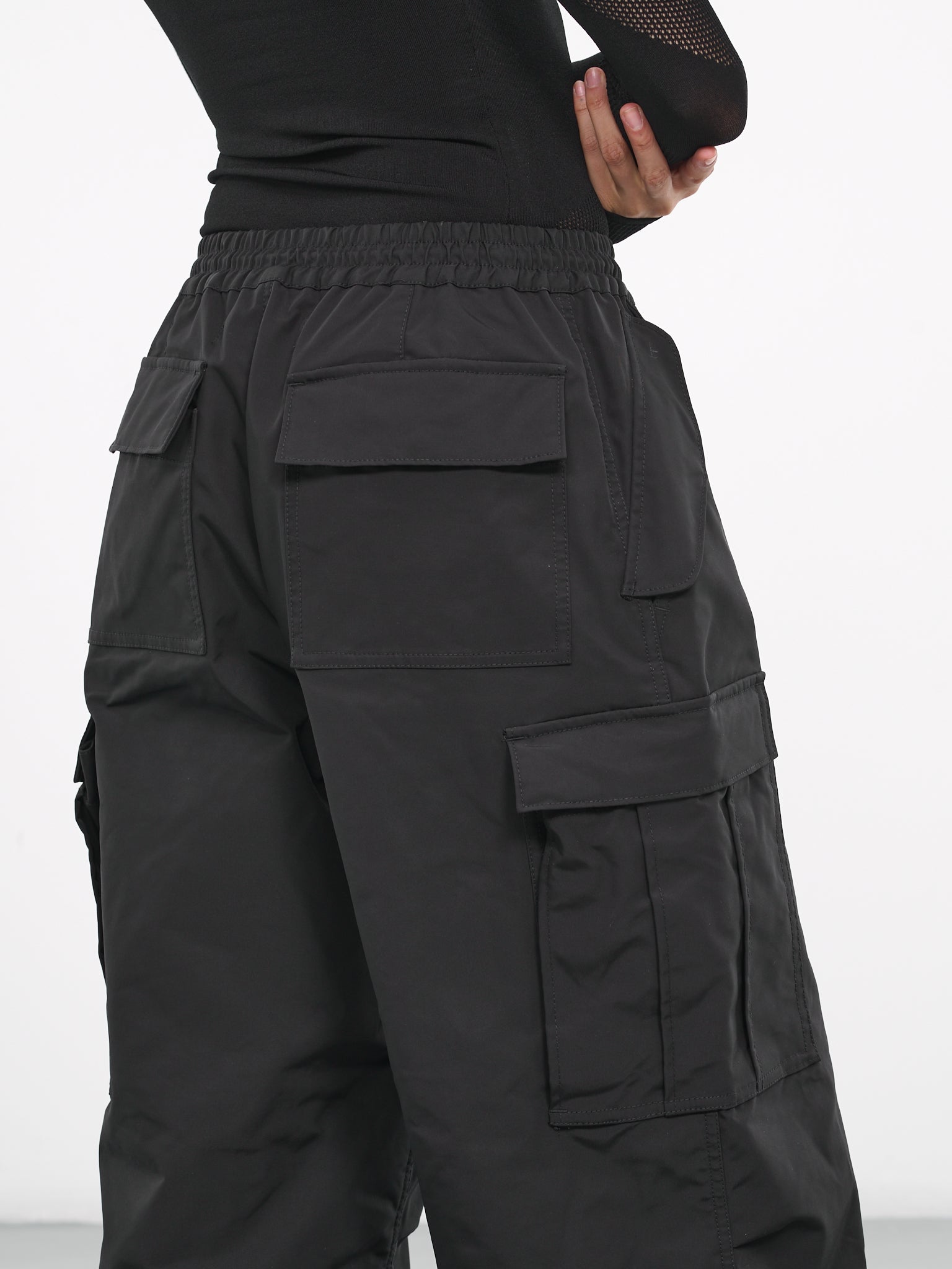 Elasticated Cargo Pants (JL-P001-051-BLACK)