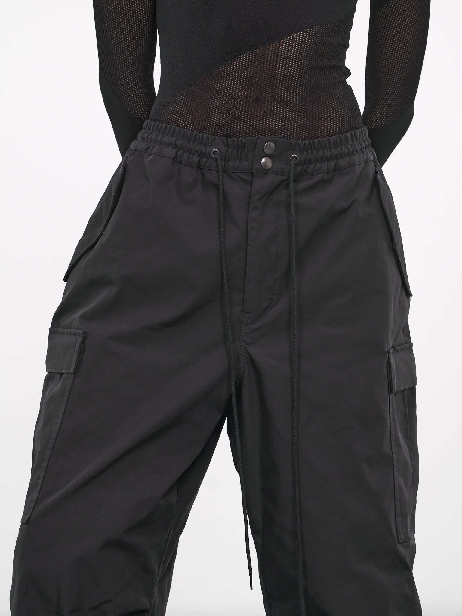 Elasticated Cargo Pants (JL-P001-051-BLACK)