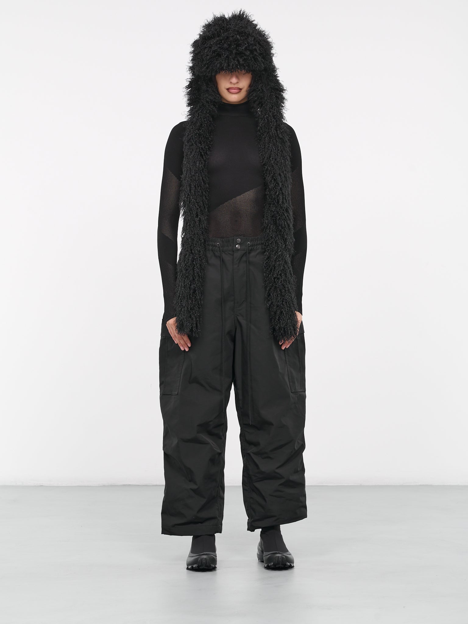 Elasticated Cargo Pants (JL-P001-051-BLACK)