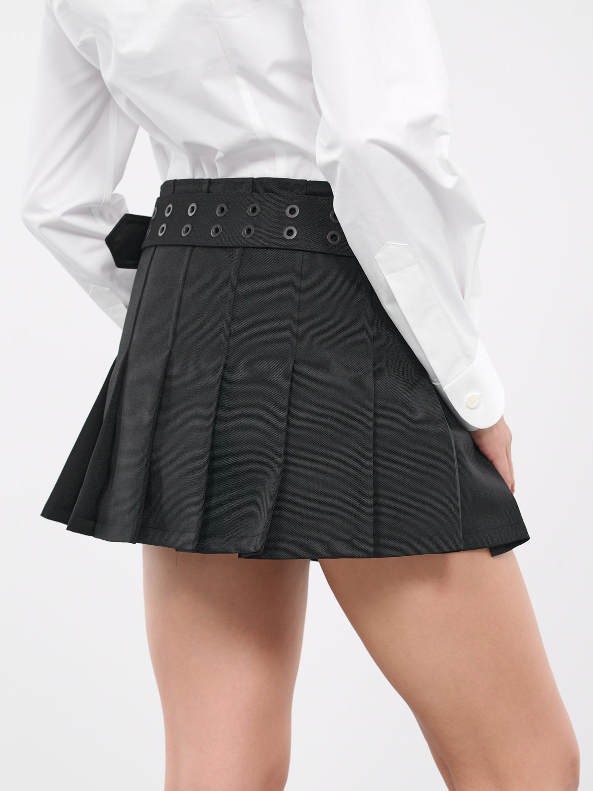 Pleated Mini Skirt (JL-S002-051-BLACK)