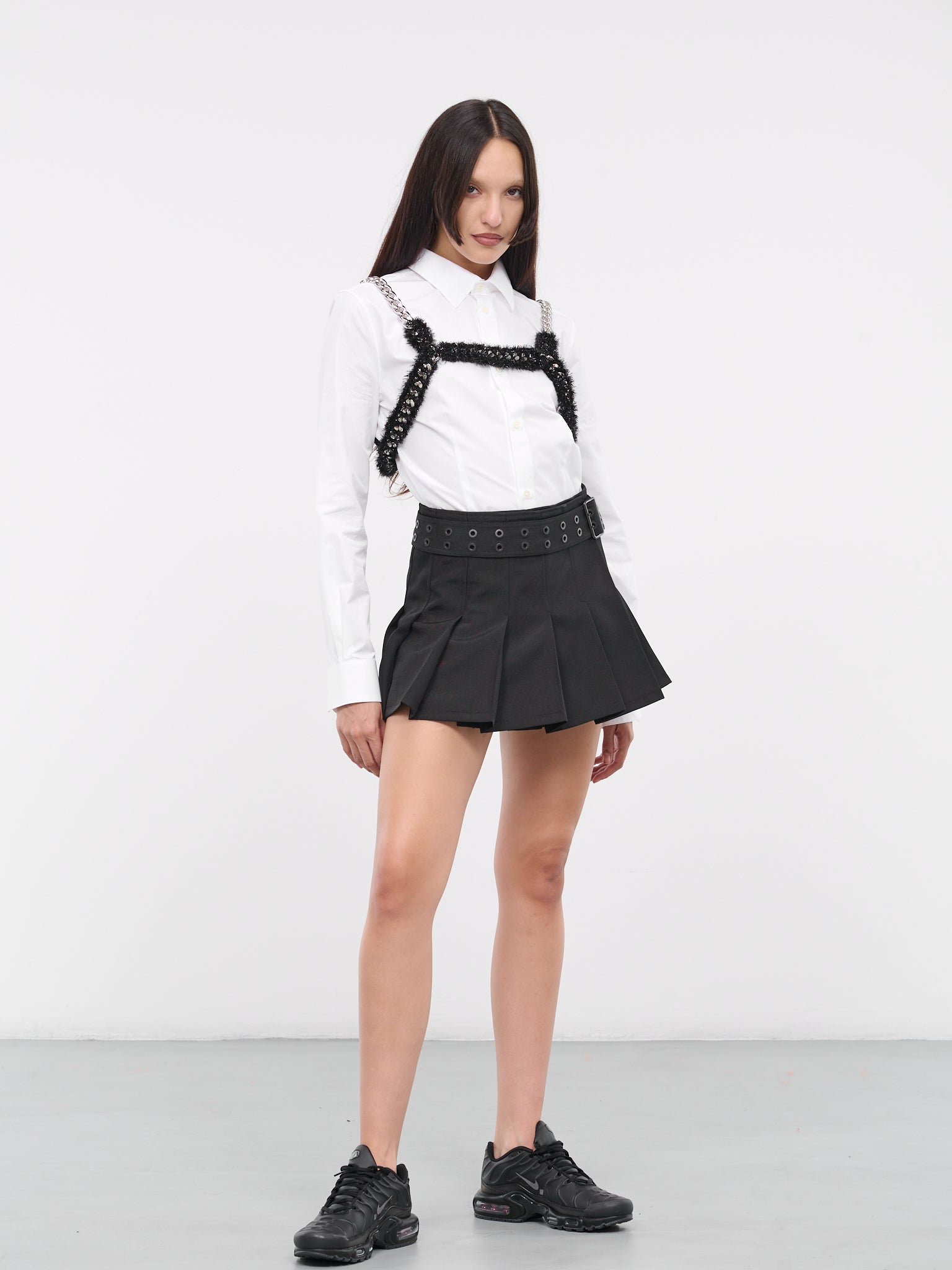 Pleated Mini Skirt (JL-S002-051-BLACK)