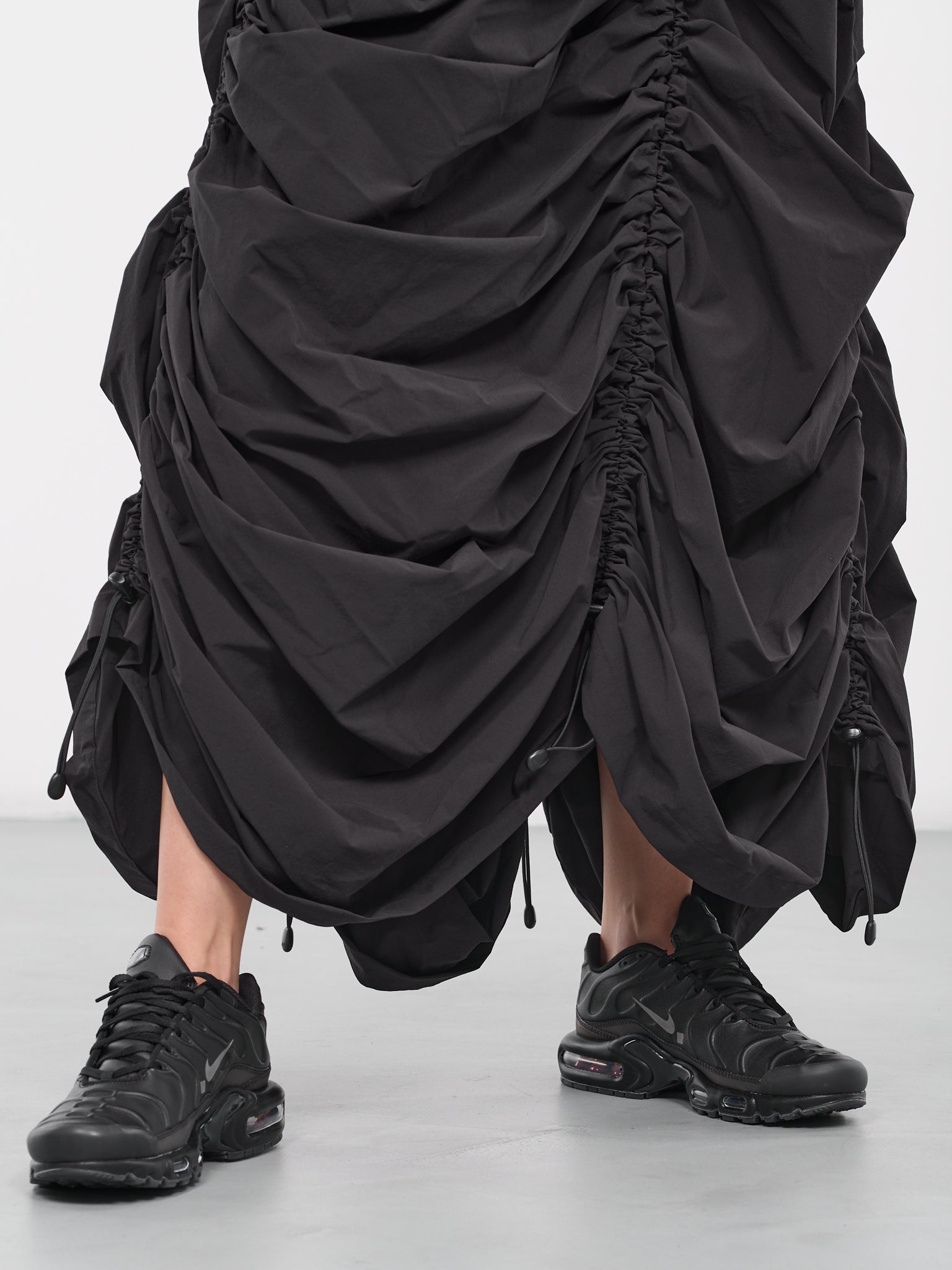 Drawcord Midi Skirt (JL-S014-051-BLACK)