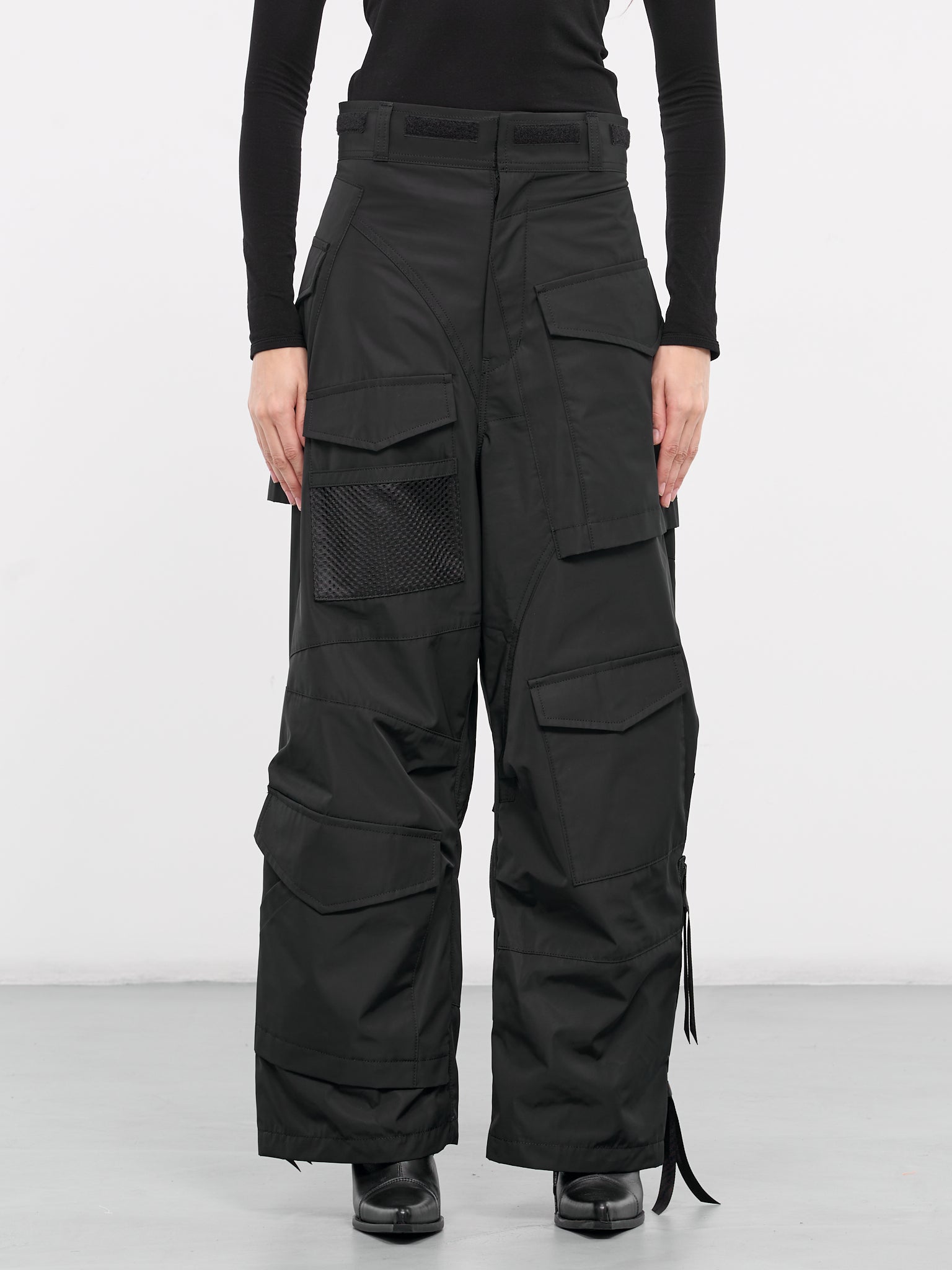 Asymmetric Cargo Pants (JM-P003-051-BLACK)