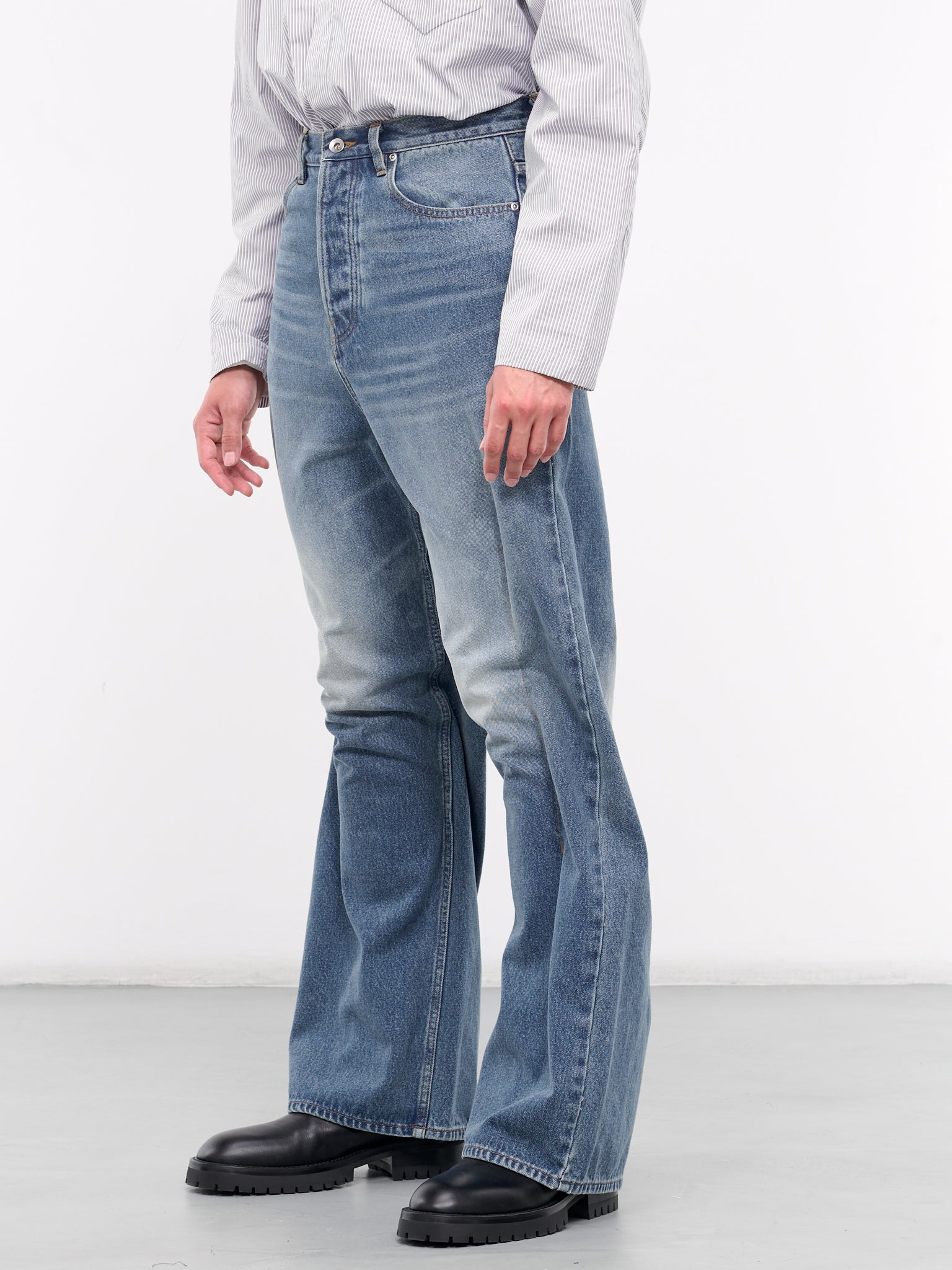 Faded Denim Jeans (JN-WLSL1-915-686-NAVY)