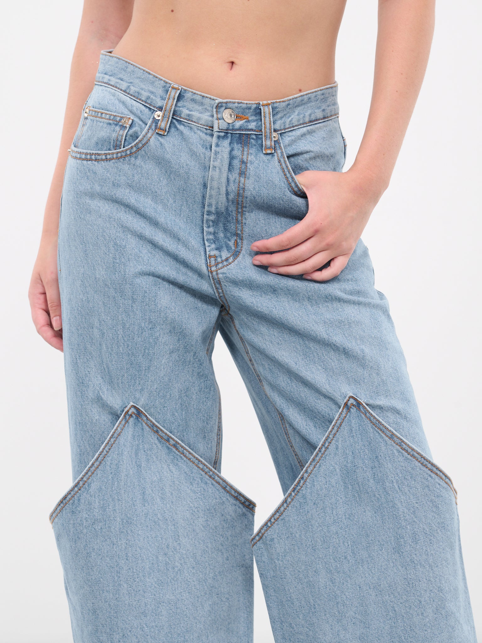 Cone Panel Jeans (JN03BL-CONE-BLUE)
