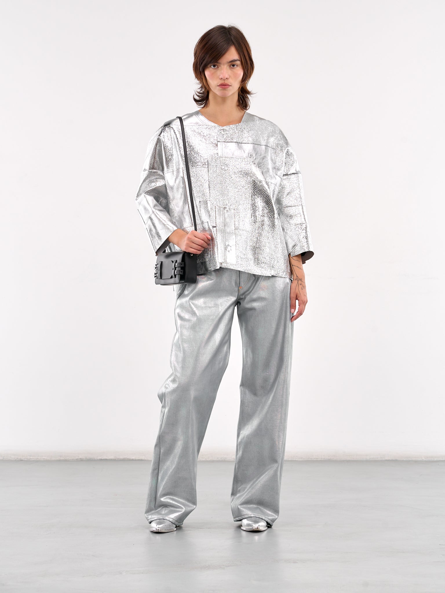 Foiled Jeans (JO-P205-SILVER)