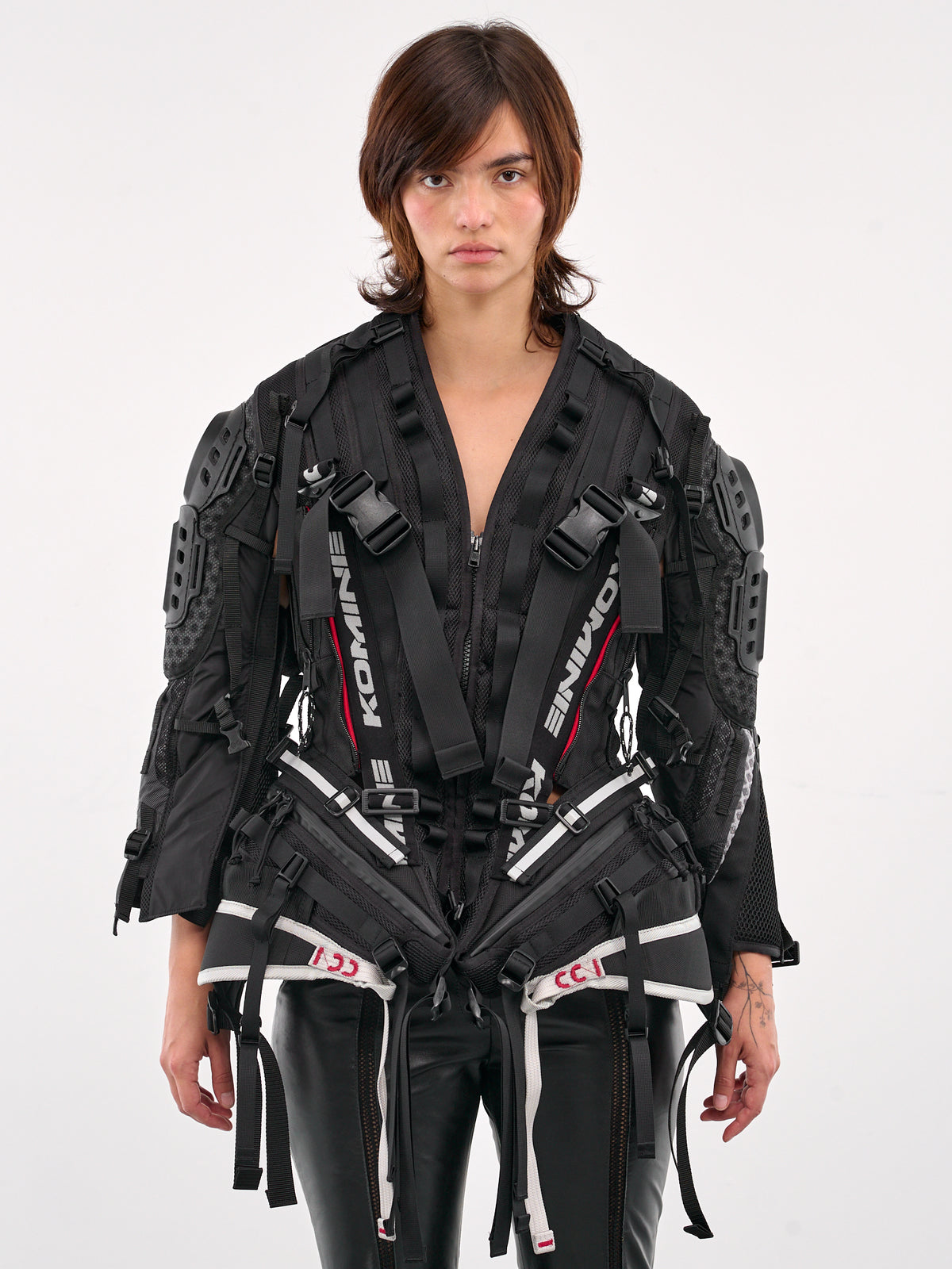 Utilitarian Buckle Padded Jacket (JO-J016-BLACK)