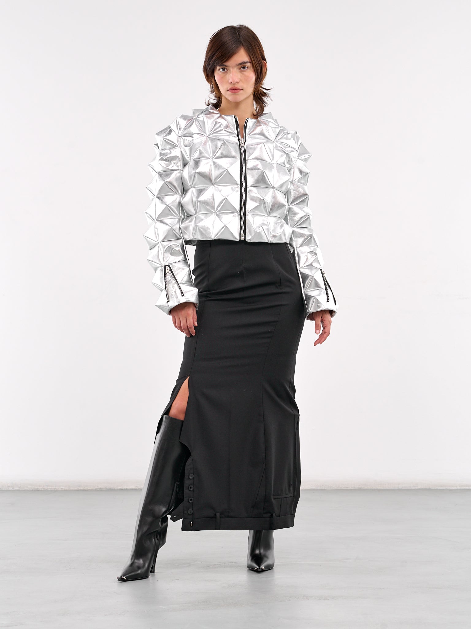 Reflective Spike Jacket (JO-J017-SILVER)