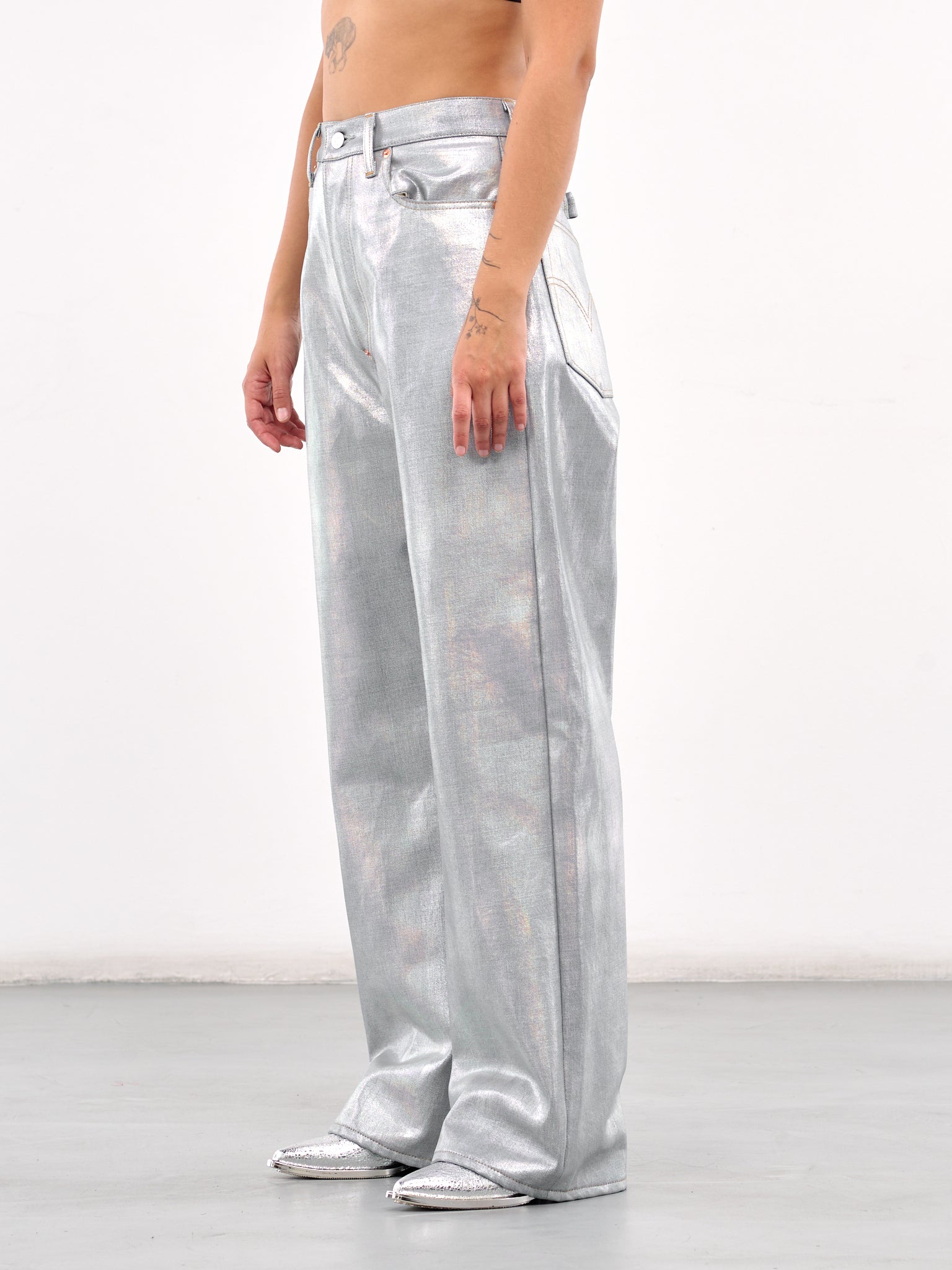 Foiled Jeans (JO-P205-SILVER)