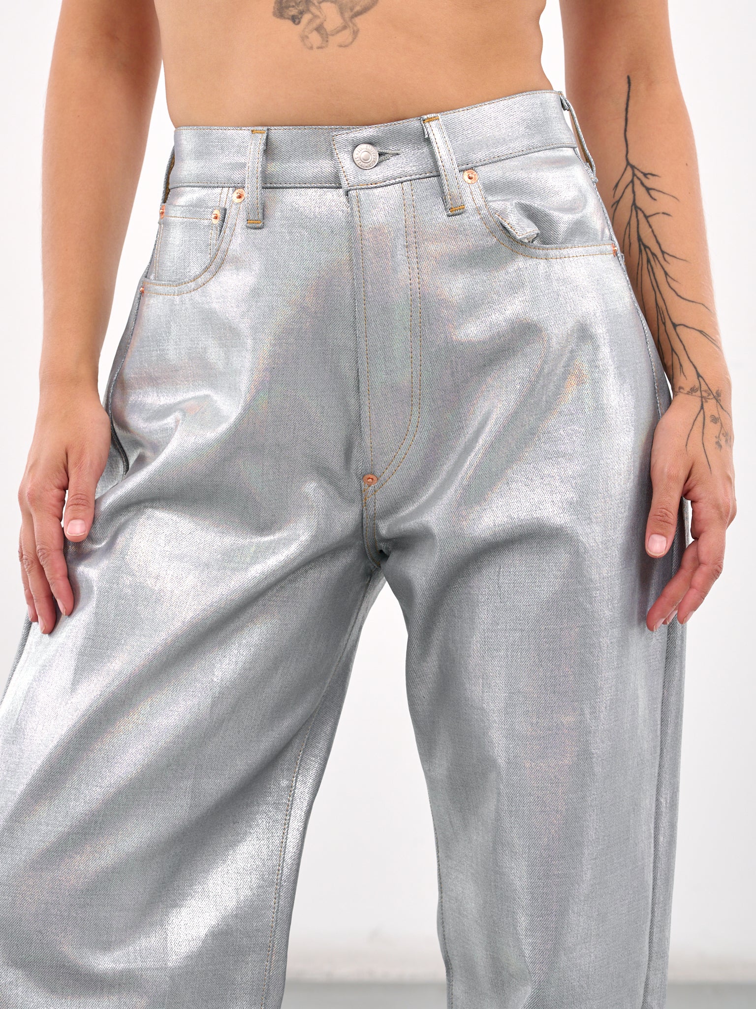 Foiled Jeans (JO-P205-SILVER)