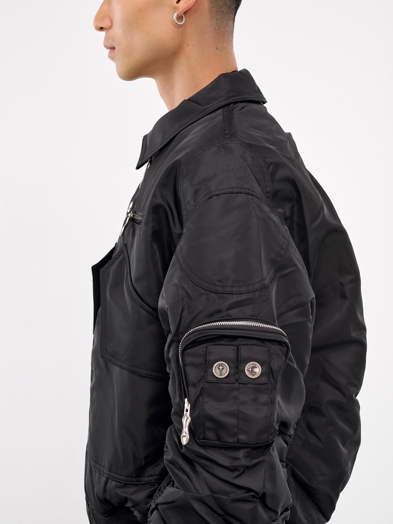CLUBHAUS × TANGRAM NYLON JACKET BLACK ジャケット