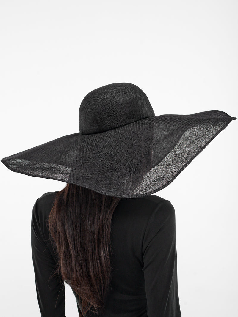 Black Hemp Floppy Brim Hat (JQ-K601-BLACK)