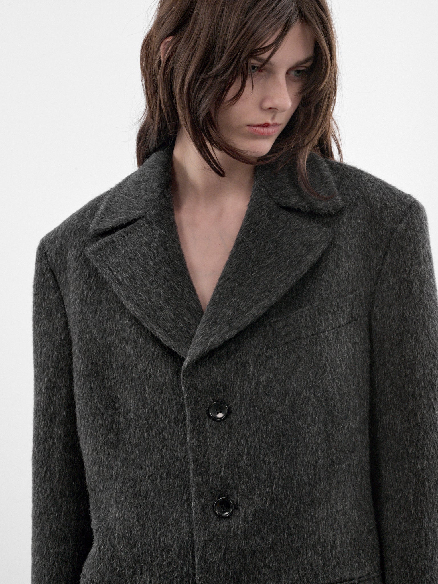 Gray Textured Blazer (JR-J034-W26-GREY)