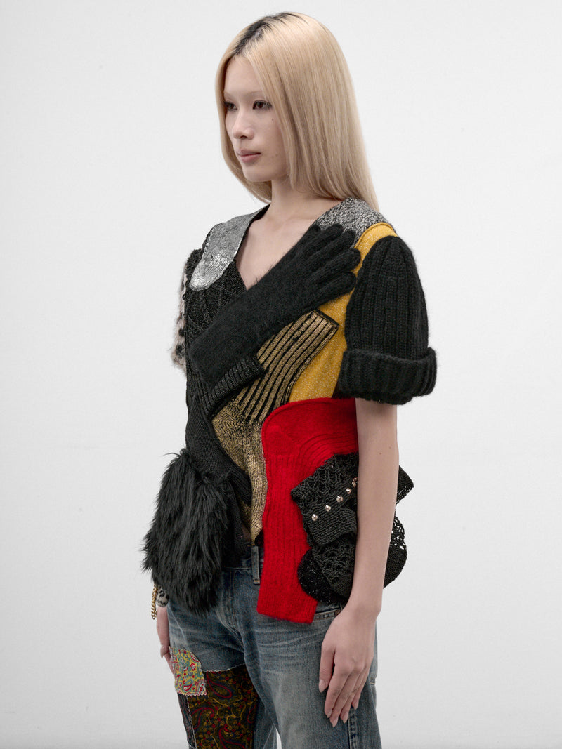 Multi-Color Patchwork Knit Sweater (JR-N020-W26-MULTI)
