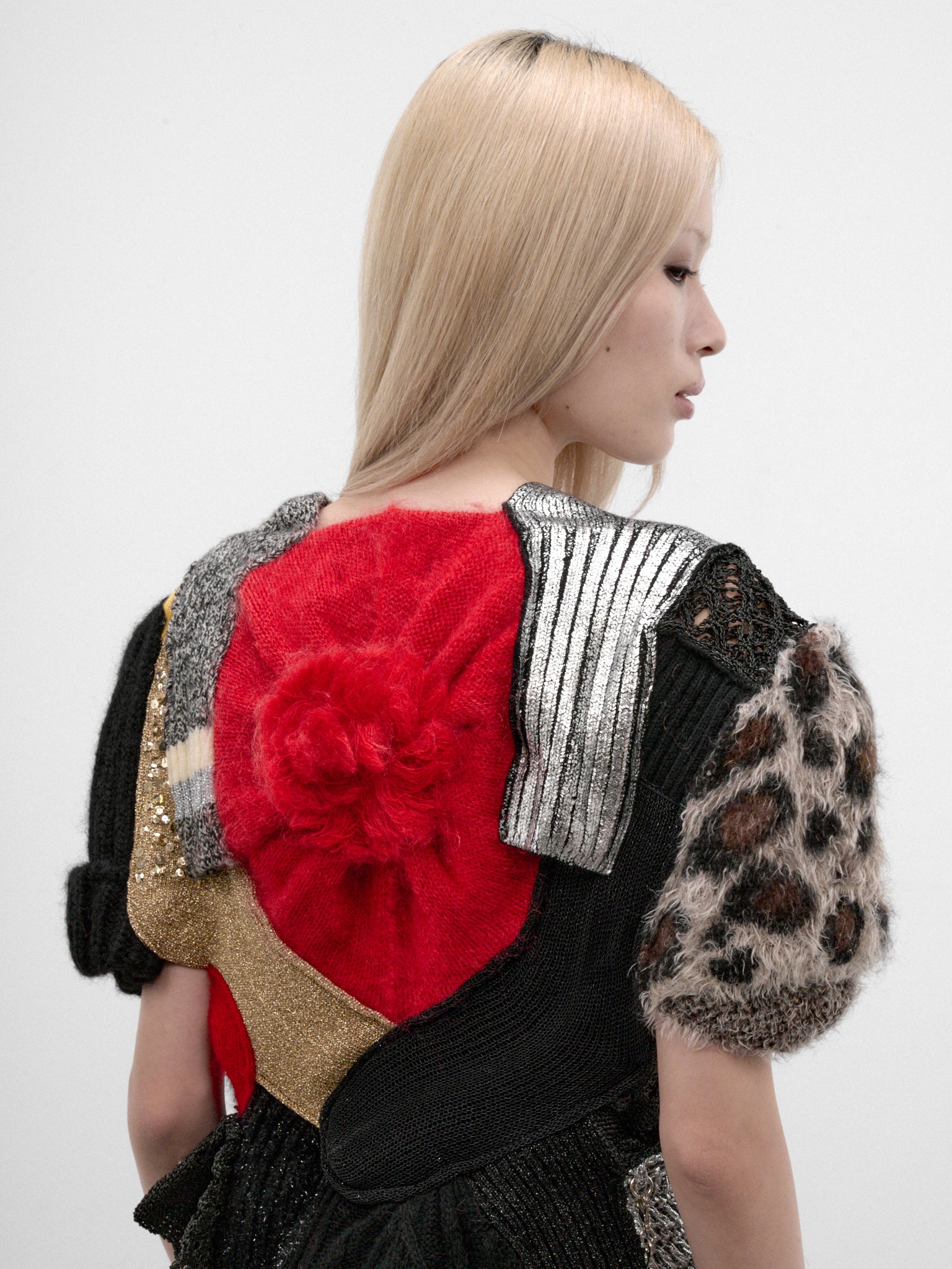 Multi-Color Patchwork Knit Sweater (JR-N020-W26-MULTI)