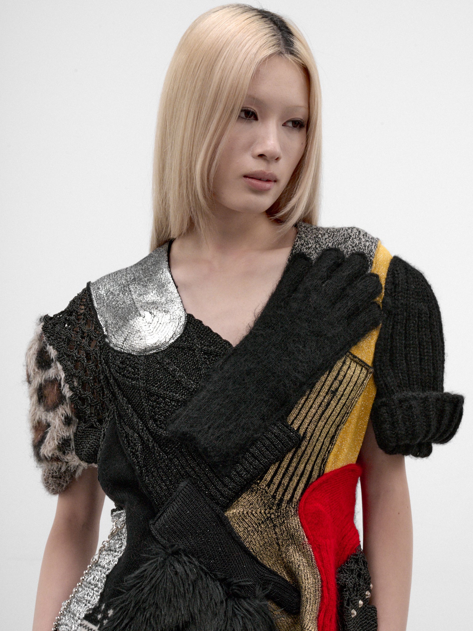 Multi-Color Patchwork Knit Sweater (JR-N020-W26-MULTI)