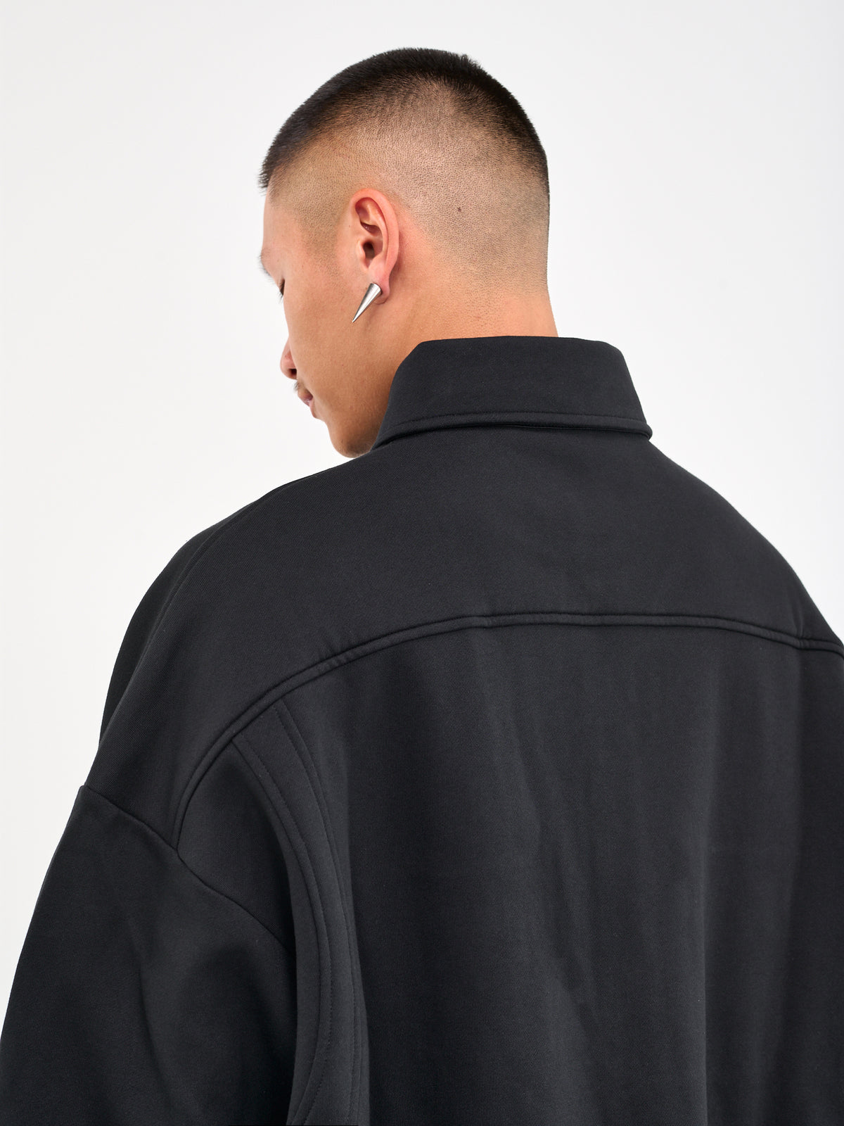Oversized Button-Up Shirt (JS-10-22-FBJC0003-1000-BLACK)