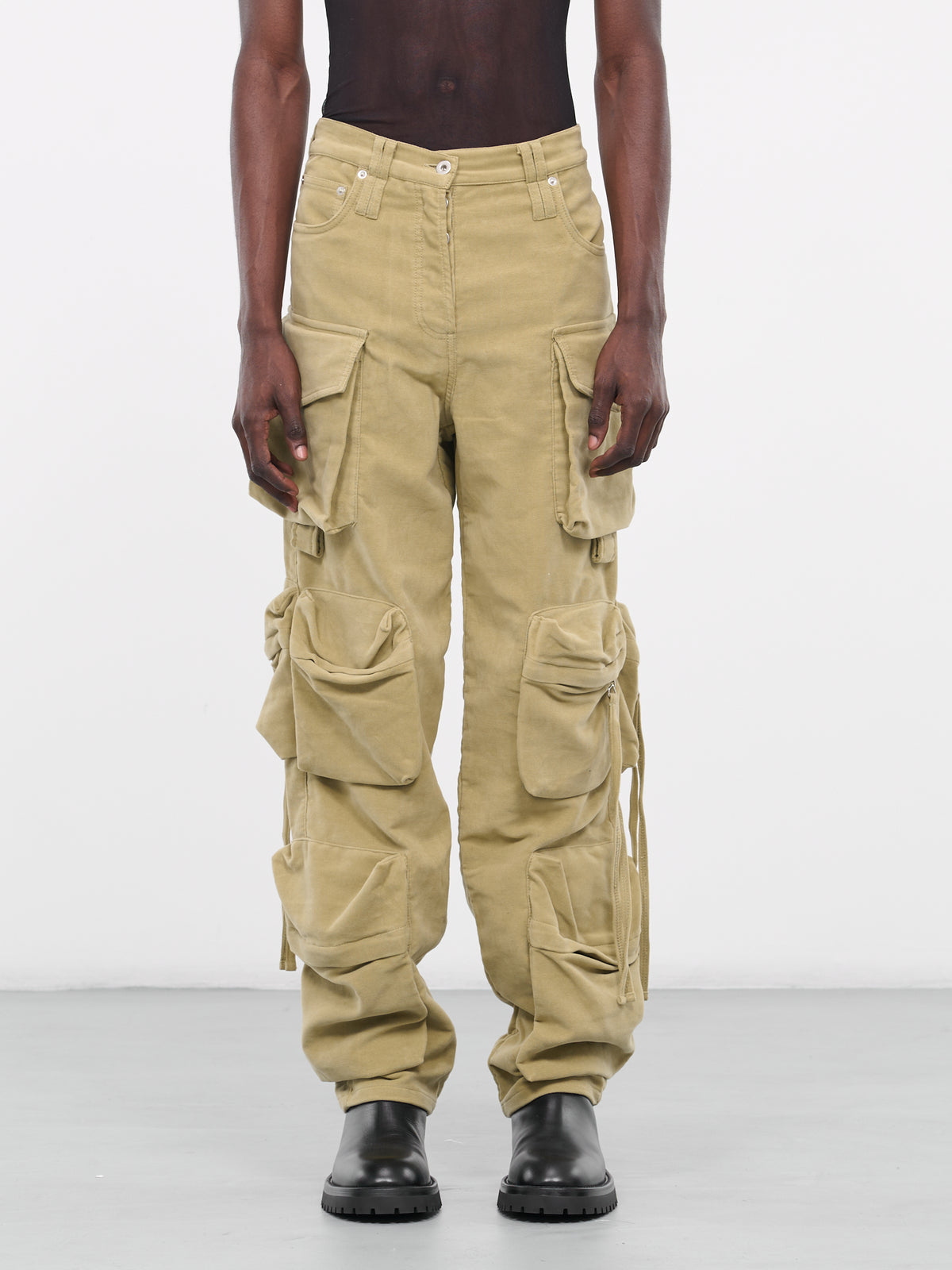 Moleskin Cargo Jeans (JS02-01-SAGE)