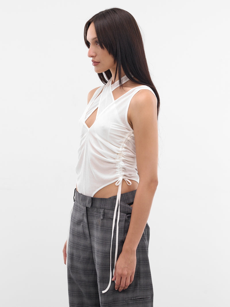 White Bibi Layered Vest (JT12-W18-111-WHITE)