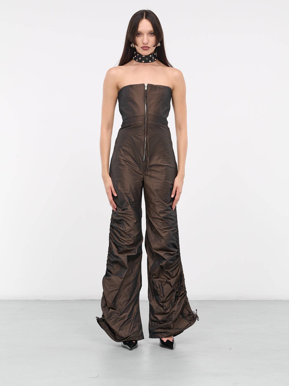 Gathered Jumpsuit (JU01CB-COPPER-BROWN)