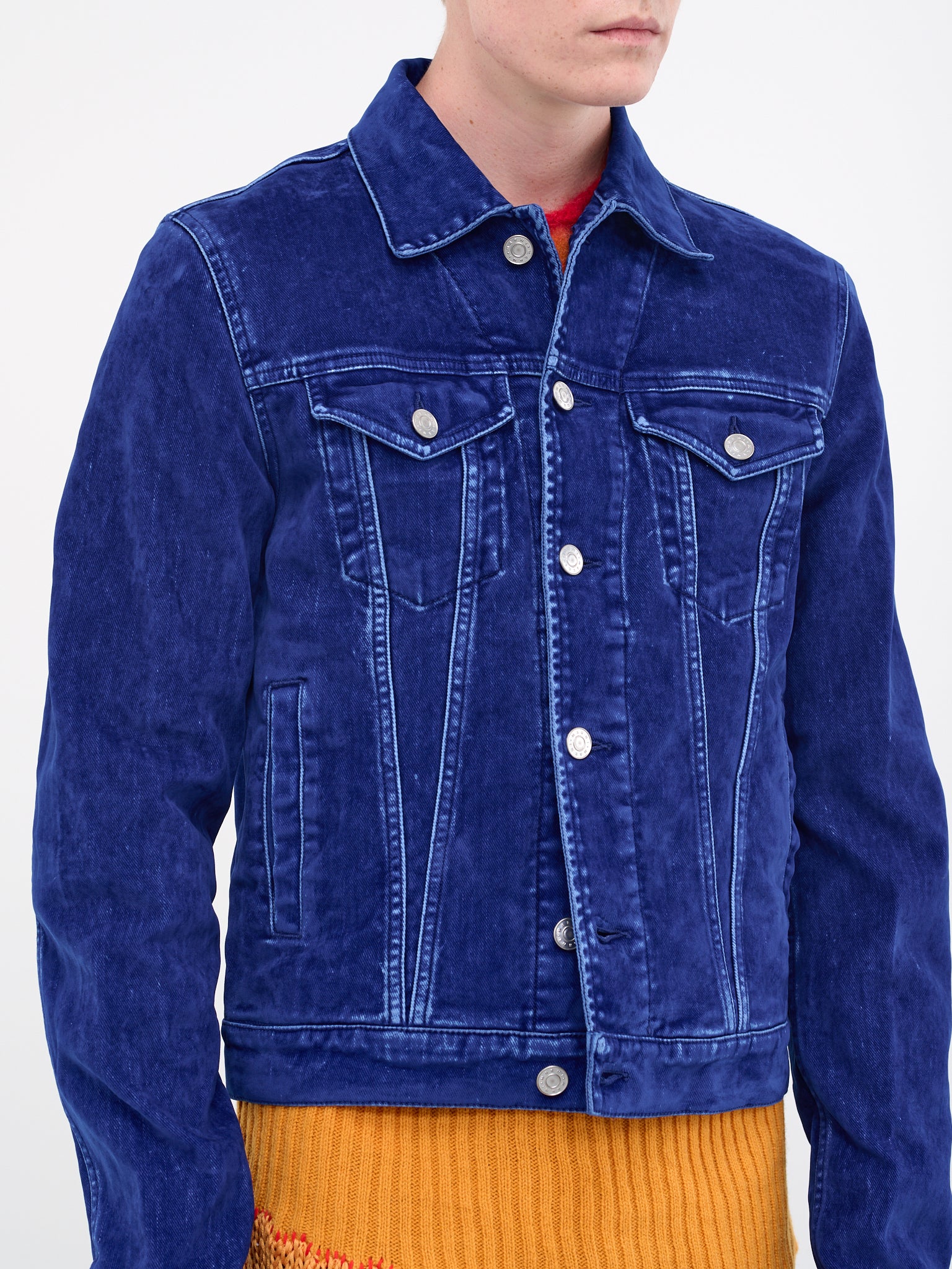 人気が高い supreme flocked S jacket trucker denim ブルゾン