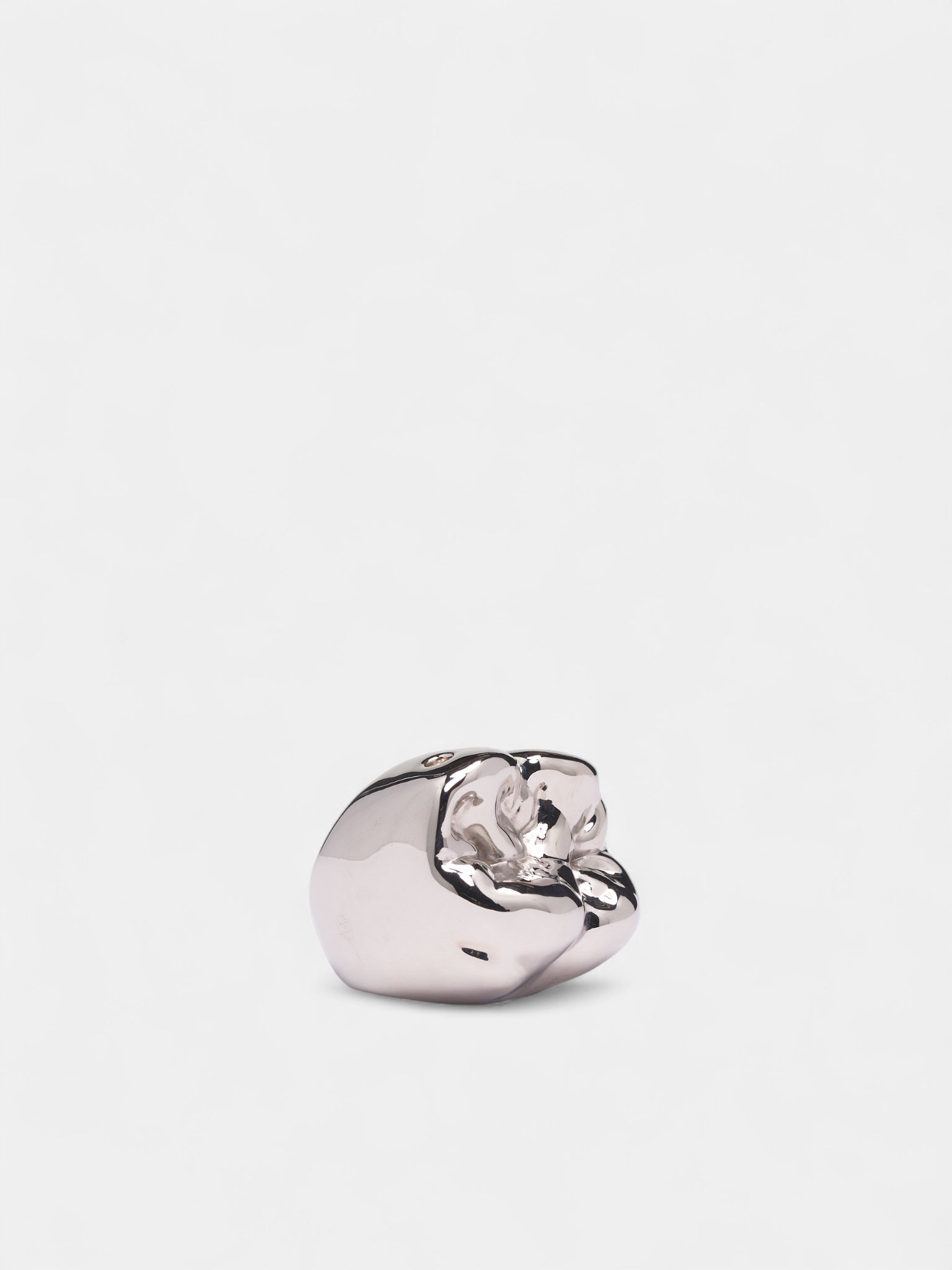 Silver Brass Tooth Ring (JW01-SILVER-PEACH)