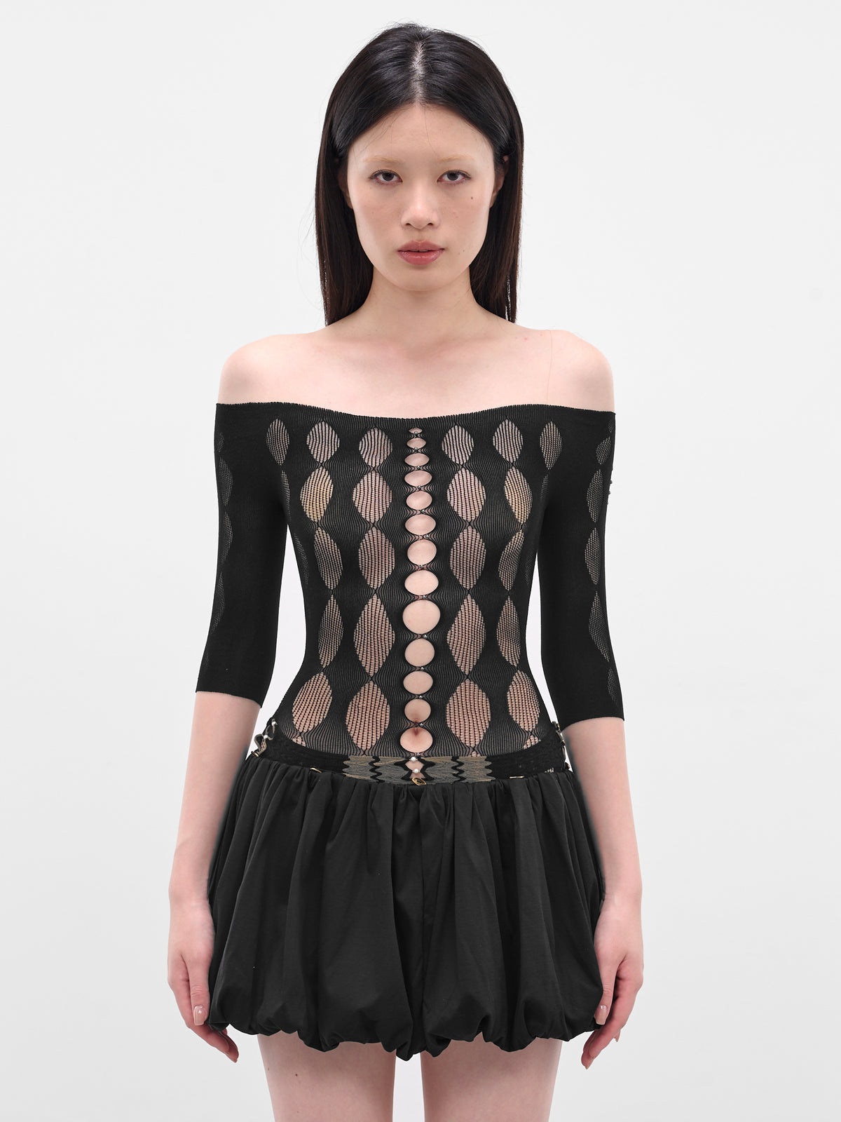 RUI Sheer Bodysuit | H.Lorenzo - front