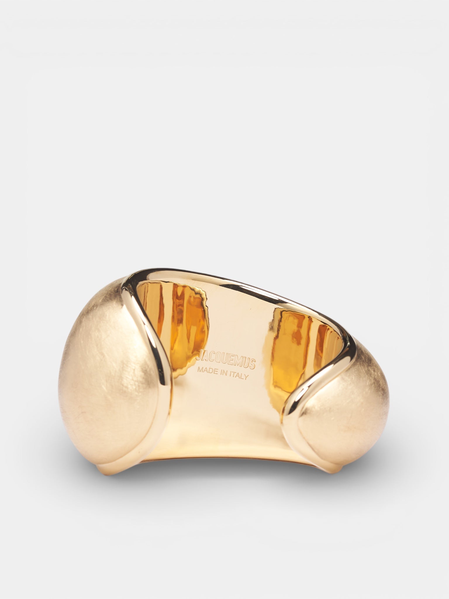 Gold Copper 'Raisin' Cuff Bracelet (JWW00789AMMC001-GOLD-WHITE)