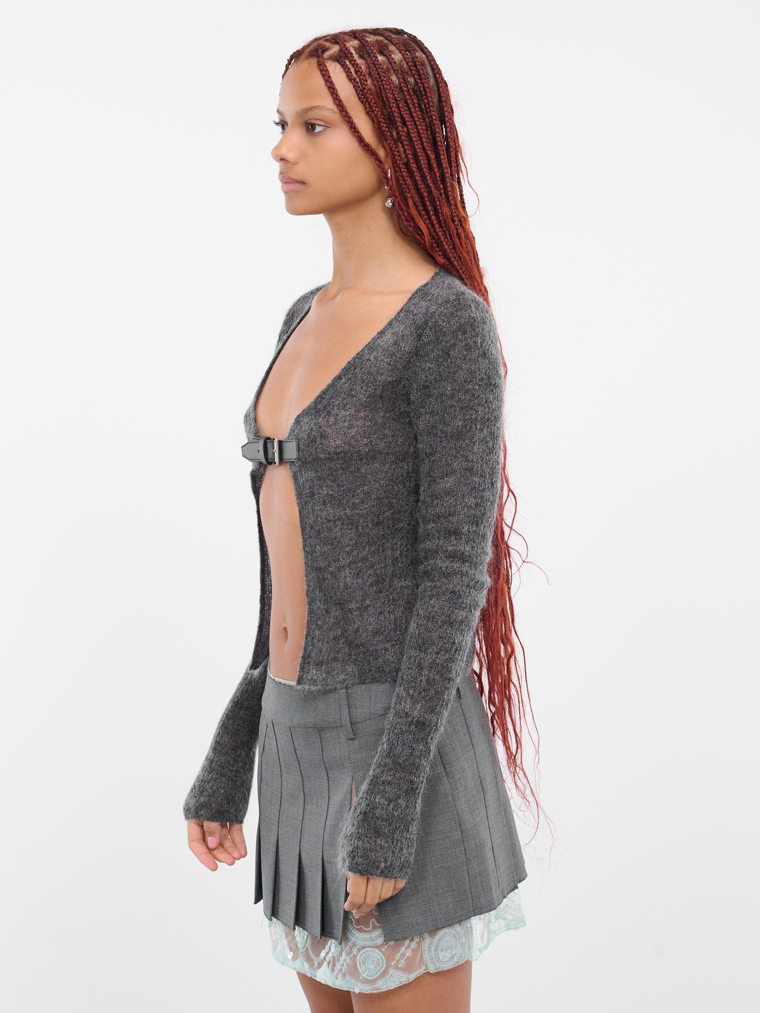 Daye Knit Cardigan (K-032-GREY)