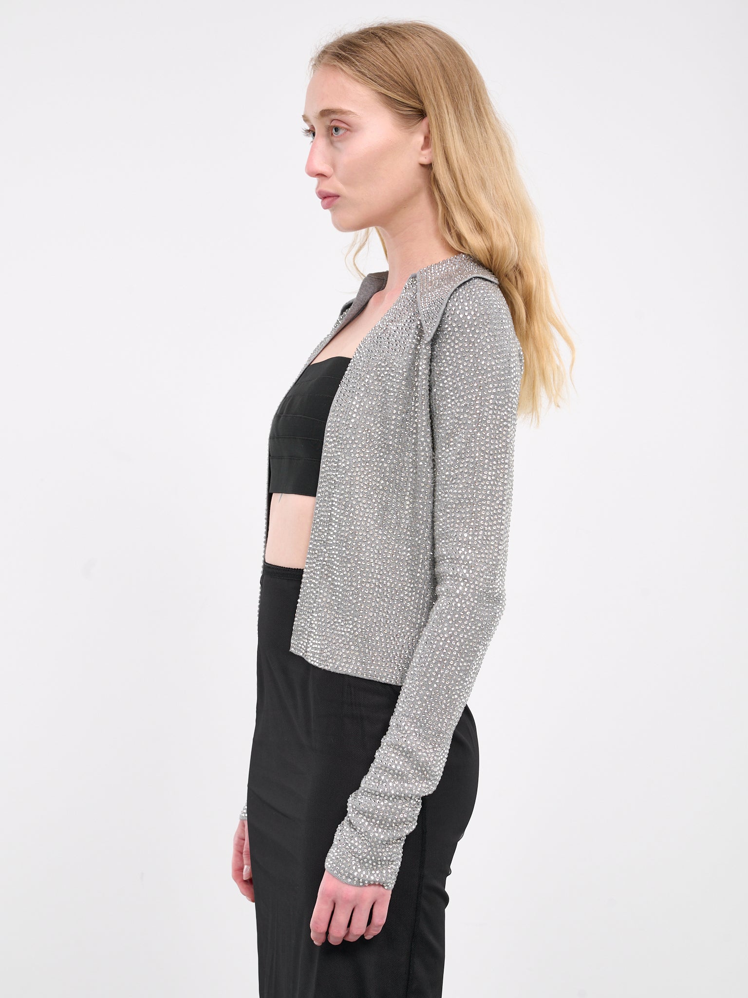 Vitara Knit Cardigan (K-068-E-GRIGIO-PERLA)