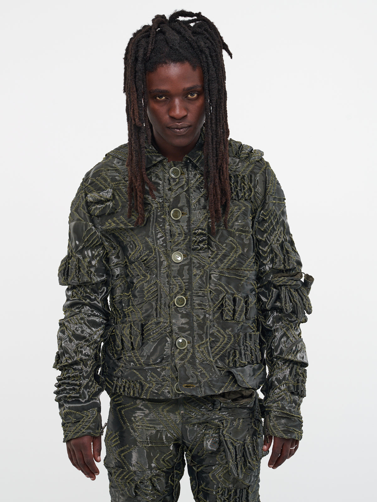 MOKOO Embroidered Wave Jacket | H. Lorenzo - front