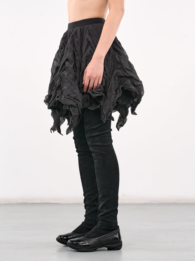 Uhura Circle Mini Skirt (K03-66-SPARKLE-BLACK)