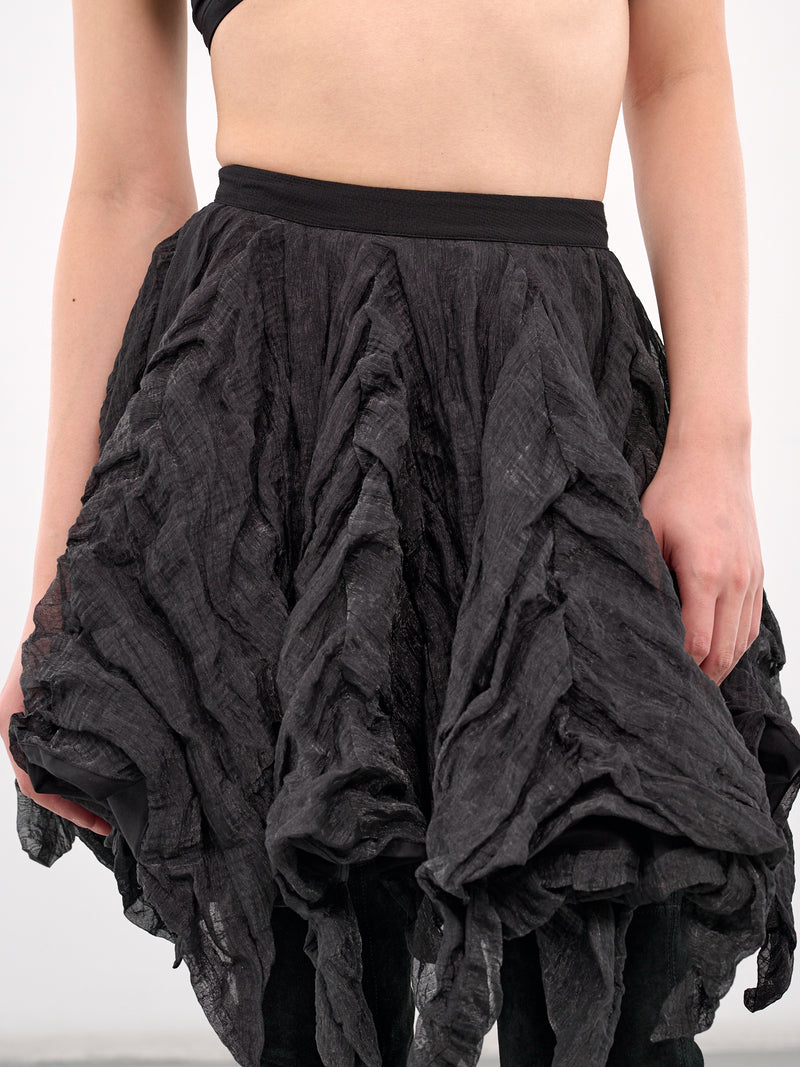 Uhura Circle Mini Skirt (K03-66-SPARKLE-BLACK)