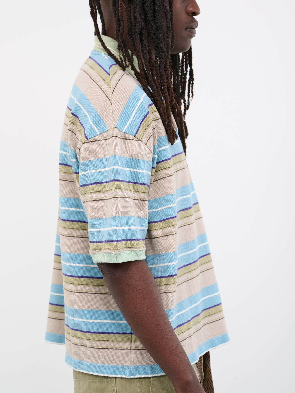 Multi-Border Kanoko Box Polo (K2304SC149-BBU-MULTICOLOR)