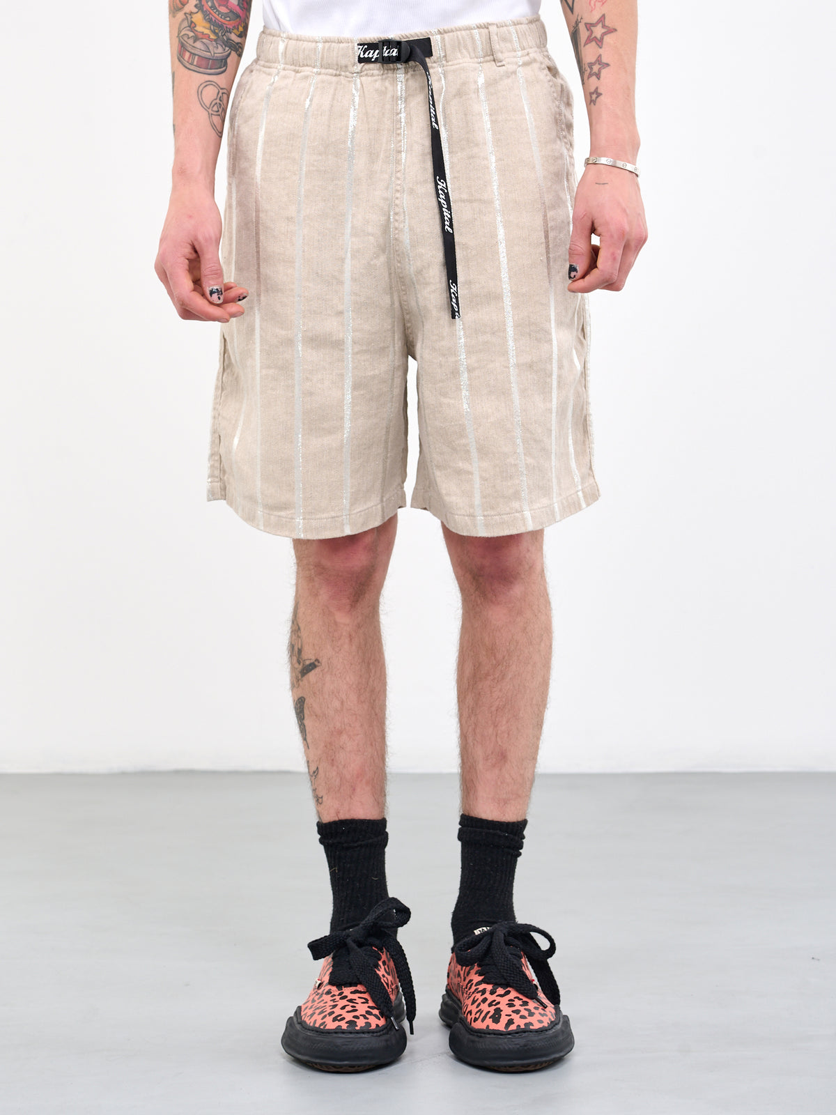 Glitter Fillies Stripe Easy Shorts (K2304SP114-NATURAL)