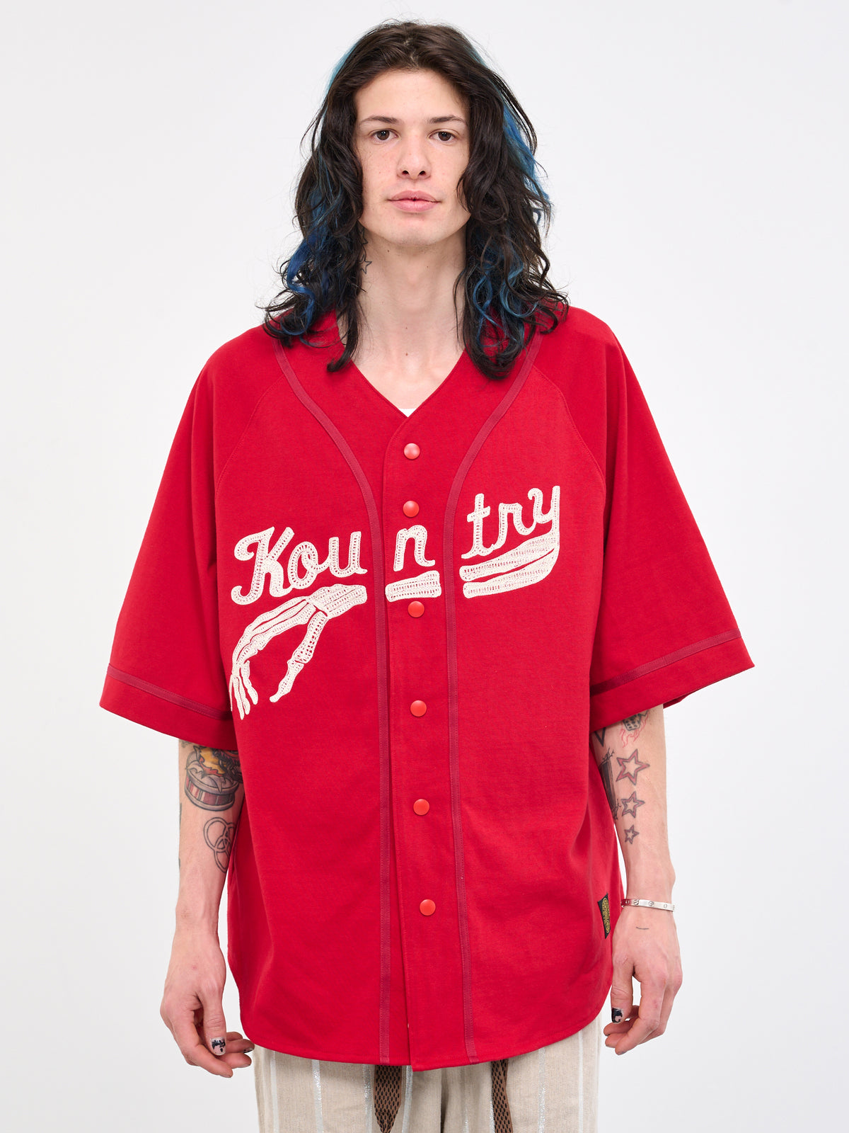 Tenjiku Baseball Shirt (K2305SC180-RED)